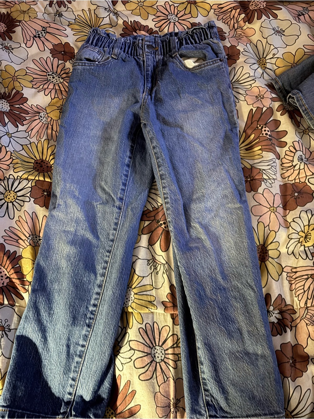 Cat & Jack Blue Kids Denim Jeans with Elastic Waist